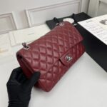 chanel classic double flap bag plum red 25cm nn08s.jpg