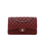 chanel classic double flap bag plum red 25cm oh0b7.jpg