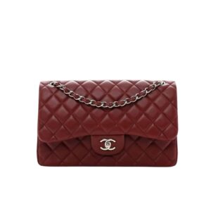 chanel classic double flap bag plum red 25cm oh0b7.jpg