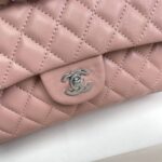 chanel classic double flap bag silver hardware light pink 25cm odsbz.jpeg