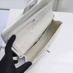 chanel classic double flap bag white silver hardware 25cm 1sr14.jpg