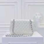 chanel classic double flap bag white silver hardware 25cm tvbr9.jpeg