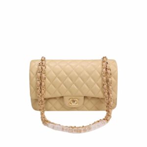 chanel classic flap beige gold hardware 25cm qvfyb.jpg