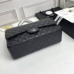 chanel classic flap sliver hardware black 33cm ulnmy.jpg