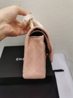 chanel classic medium flap bag pink and gold 25cm gziky.jpeg