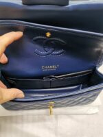 chanel classic medium flap navy and gold 25cm urkfs.jpeg