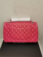 chanel classic medium flap pink and silver 25cm a5gzc.jpeg