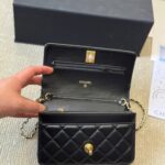 chanel classic wallet on chain black 19cm gc77k.jpg