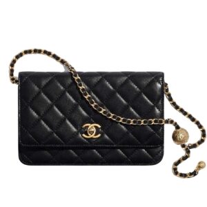 chanel classic wallet on chain black 19cm yjx9e.jpg