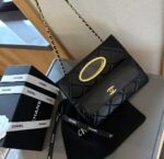 chanel clutch and gold plated metal in black 25cm as5038 b17663 94305 t0q31.jpg