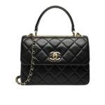 chanel flap bag with top handle bag with gold metal black 25cm a92236 y60767 94305 6mdpb.jpg