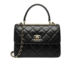 chanel flap bag with top handle bag with gold metal black 25cm a92236 y60767 94305 6mdpb.jpg