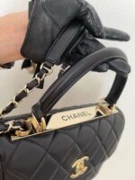 chanel flap bag with top handle bag with gold metal black 25cm a92236 y60767 94305 6s7ac.jpg