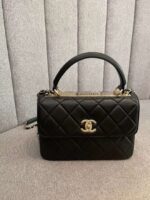 chanel flap bag with top handle bag with gold metal black 25cm a92236 y60767 94305 oineu.jpg