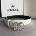 chanel leather belt with cc pearl and silver tone metal white 3cm cunci.jpeg