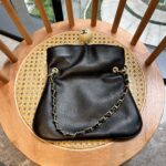 chanel leather cue ball foldover bag black 26cm itckx.jpg