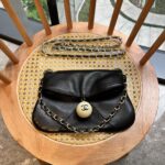 chanel leather cue ball foldover bag black 26cm zbyvk.jpg