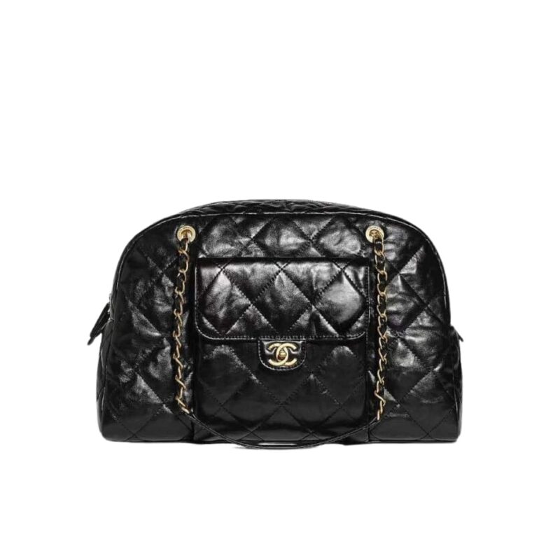 chanel maxi bowling shoulder bag with chain in black 28cm 87z0l.jpg