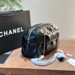chanel maxi bowling shoulder bag with chain in black 28cm ckqbc.jpg