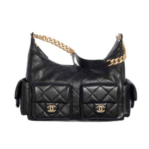 chanel maxi hobo bag gold tone metal black 25cm aowcg.jpg