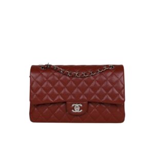 chanel medium classic flap bag silver hardware burgundy 26cm a01113 5jh8z.jpg