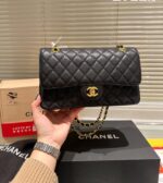 chanel medium classic handbag grained and gold tone metal black 26cm a01113 y01864 c3906 pr5s7.jpg