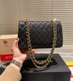 chanel medium classic handbag grained and gold tone metal black 26cm a01113 y01864 c3906 zk2ii.jpg