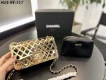 chanel metallic diamond lined black leather chain flap bag gold 18cm as2514 b05552 nc533 gv2fd.jpeg