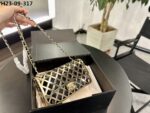 chanel metallic diamond lined black leather chain flap bag gold 18cm as2514 b05552 nc533 ljtcw.jpeg