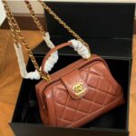 chanel mini bag with top handle shiny and gold tone metal brown 19cm as4958 b16872 ny562 gjlrr.jpg