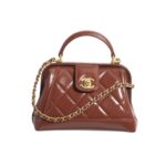 chanel mini bag with top handle shiny and gold tone metal brown 19cm as4958 b16872 ny562 mfcnk.jpg