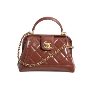 chanel mini bag with top handle shiny and gold tone metal brown 19cm as4958 b16872 ny562 mfcnk.jpg