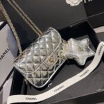 chanel mini flap bag star coin purse silver 24cm diy72.jpg