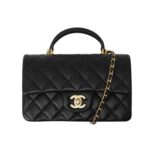 chanel mini flap bag with top handle gold hardware black 20cm as2431 b05810 94305 b44aq.jpg