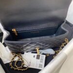 chanel mini flap bag with top handle gold hardware black 20cm as2431 b05810 94305 yjtpq.jpg