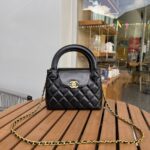 chanel mini shopping bag shiny aged gold tone metal black 22cm as4416 b14296 94305 yccny.jpg