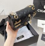 chanel quilted mini coco clips flap gold and ruthenium hardware black 20cm 2s4n6.jpeg