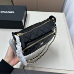 chanel shoulder crossbody bag with chain black 20cm f4xgd.jpg