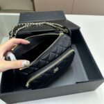 chanel shoulder crossbody bag with chain black 20cm yl9og.jpg