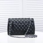 chanel small classic flap bag black leather with silver hardare 25cm a01113 y01480 94305 aowcj.jpg