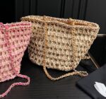 chanel straw shoulder bags beige 27cm jvcpv.jpg
