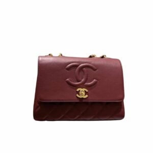 chanel vintage flap bag wine red 22cm kgpbq.jpg