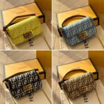 fendi baguette mini ff jacquard fabric bag black 21cm jwriz.jpg