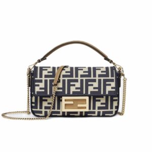 fendi baguette mini ff jacquard fabric bag black 21cm ohech.jpg