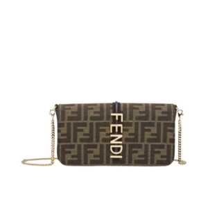 fendi fendigraphy ff fabric wallet on chain brown 21cm 8bs076 ad23 zgcwr.jpg