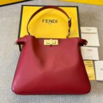 fendi peekaboo soft medium leather bag red 33cm mnlb0.jpg