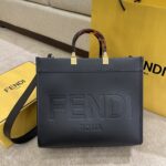 fendi sunshine medium black leather shopper 35cm 8bh386abvlf0kur xtcqh.jpg