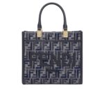 fendi sunshine small ff chenille shopper dark blue 26cm 8bh394asu0f1pqk frdy1.jpg