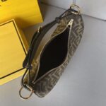 fendigraphy small vintage gold metal leather bag 28cm sxppb.jpg