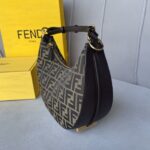 fendigraphy small vintage gold metal leather bag 28cm wkp2z.jpg